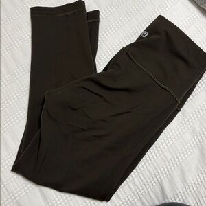 Lululemon Athletica dark green Leggings - wunder train 21 inch